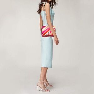 Emilio Pucci Multicolor Canvas Marquise Shoulder Bag
